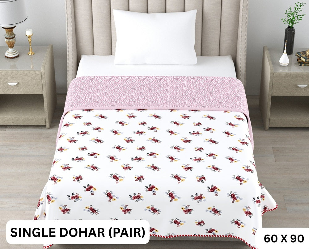 Sweety Single Dohar Semi 60 x 90 in - 2 Pcs (Design 0642)