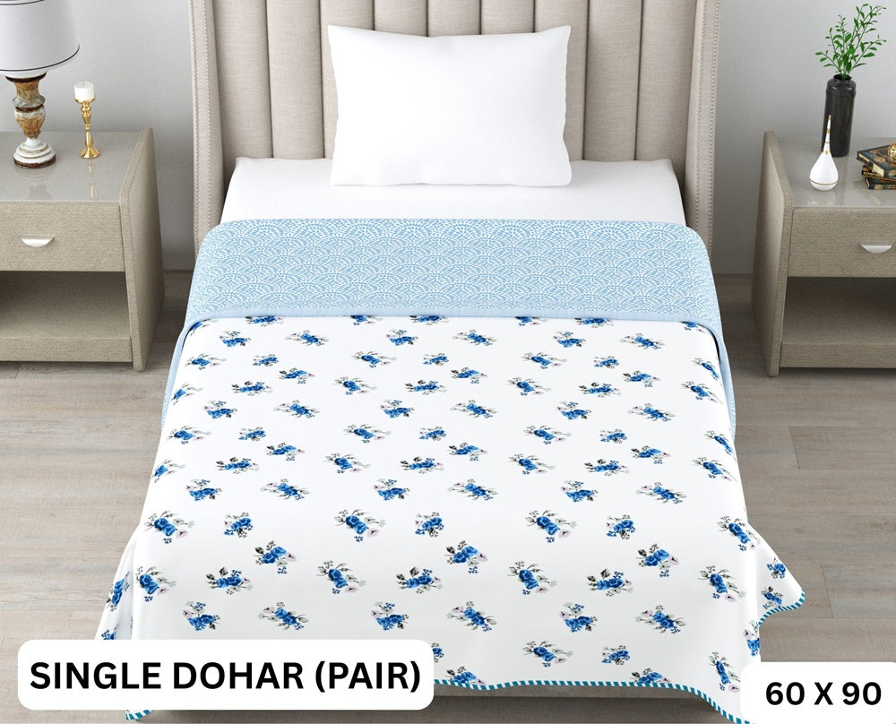 Sweety Single Dohar Semi 60 x 90 in - 2 Pcs (Design 0643)