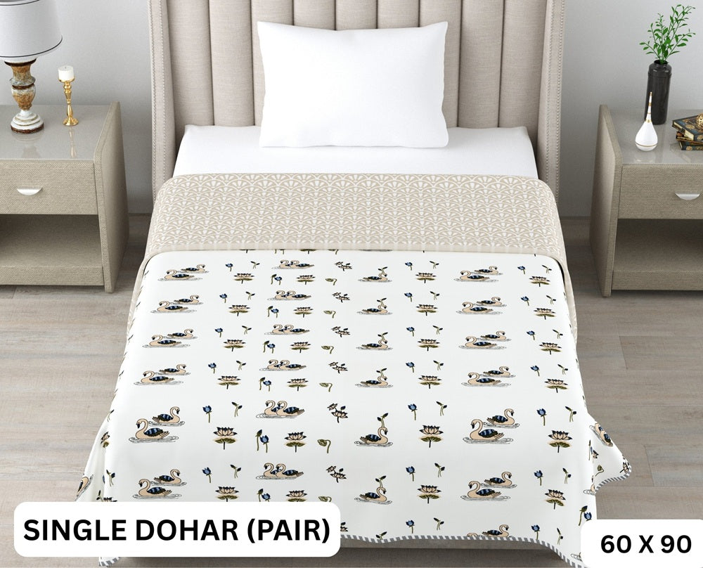 Sweety Single Dohar Semi 60 x 90 in - 2 Pcs (Design 0645)