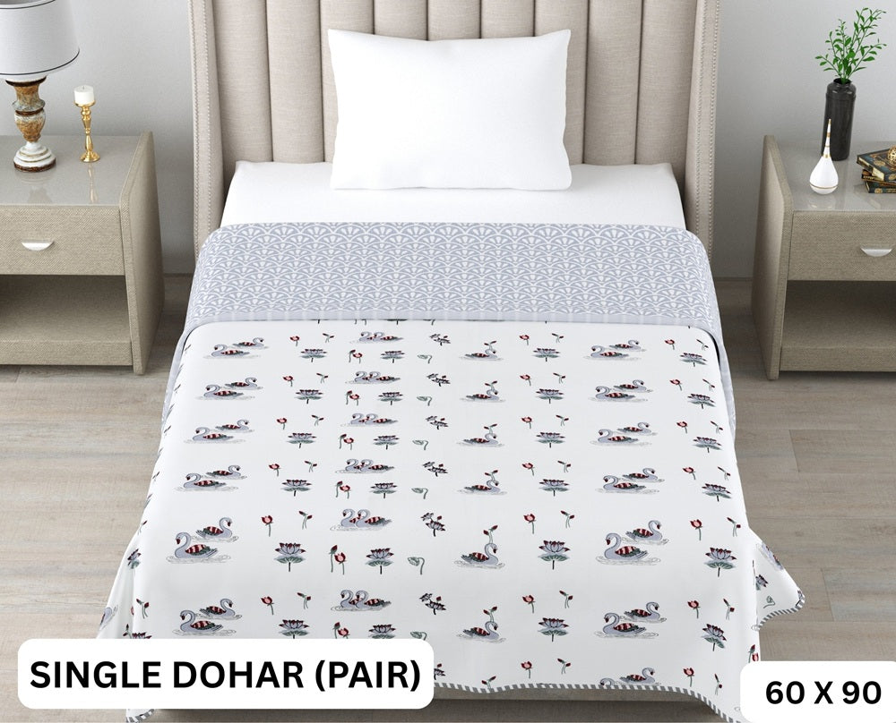 Sweety Single Dohar Semi 60 x 90 in - 2 Pcs (Design 0647)