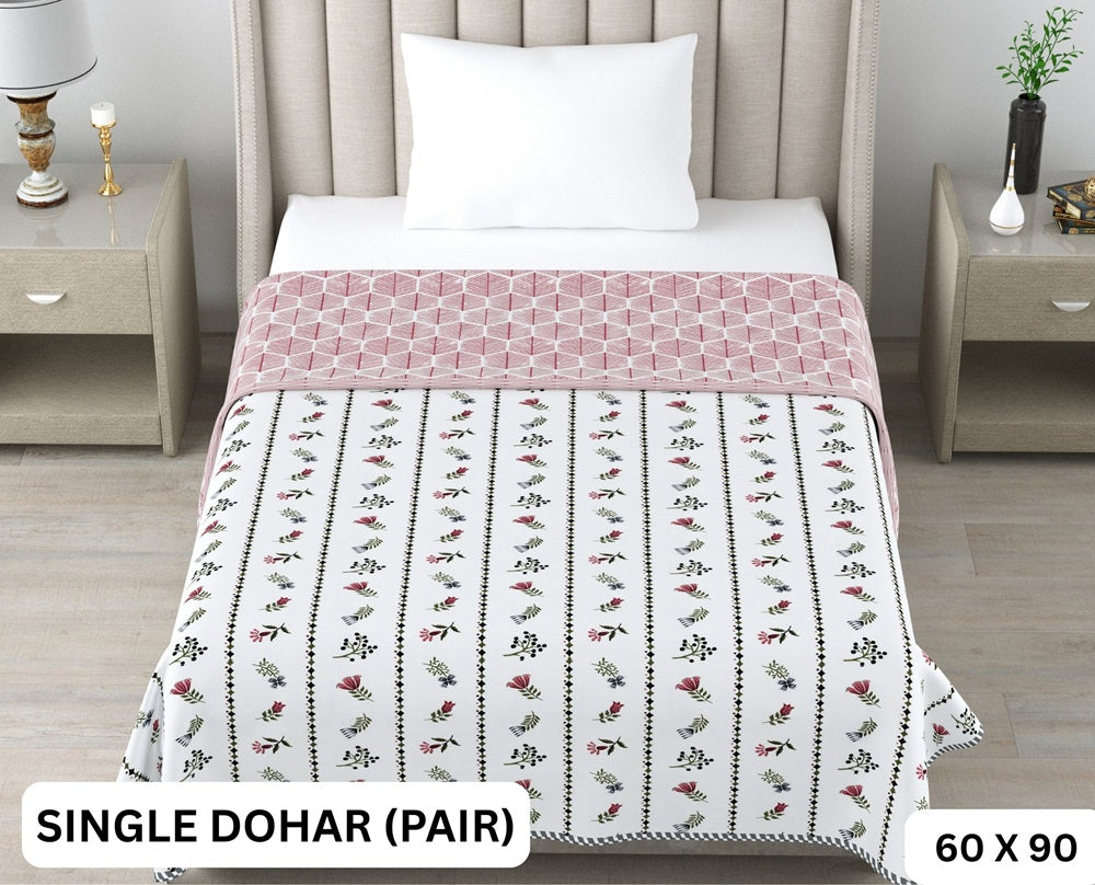 Sweety Single Dohar Semi 60 x 90 in - 2 Pcs (Design 0649)