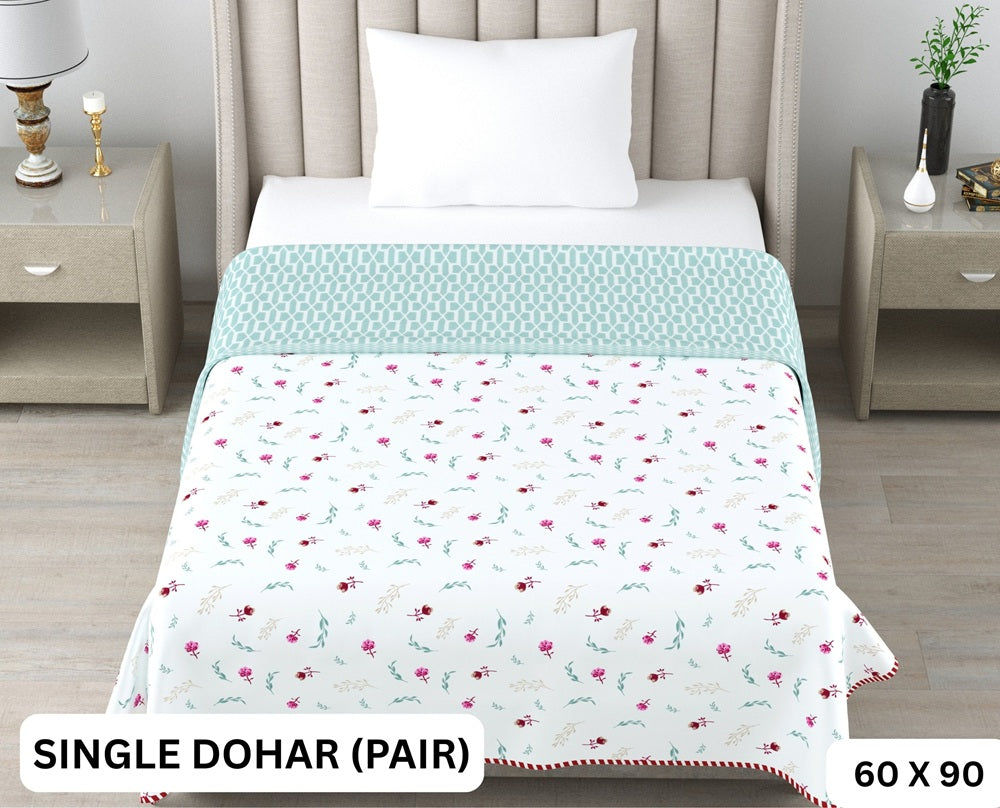 Sweety Single Dohar Semi 60 x 90 in - 2 Pcs (Design 0652)