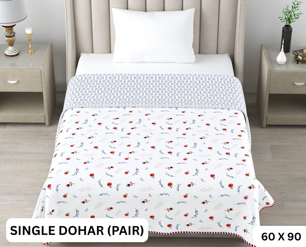 Sweety Single Dohar Semi 60 x 90 in - 2 Pcs (Design 0653)