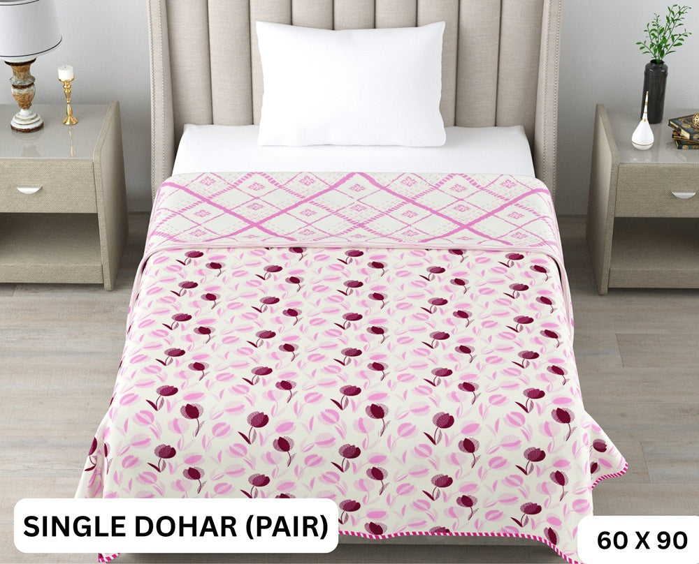Sweety Single Dohar Semi 60 x 90 in - 2 Pcs (Design 0655)