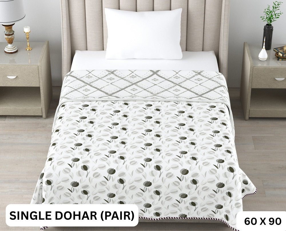 Sweety Single Dohar Semi 60 x 90 in - 2 Pcs (Design 0656)