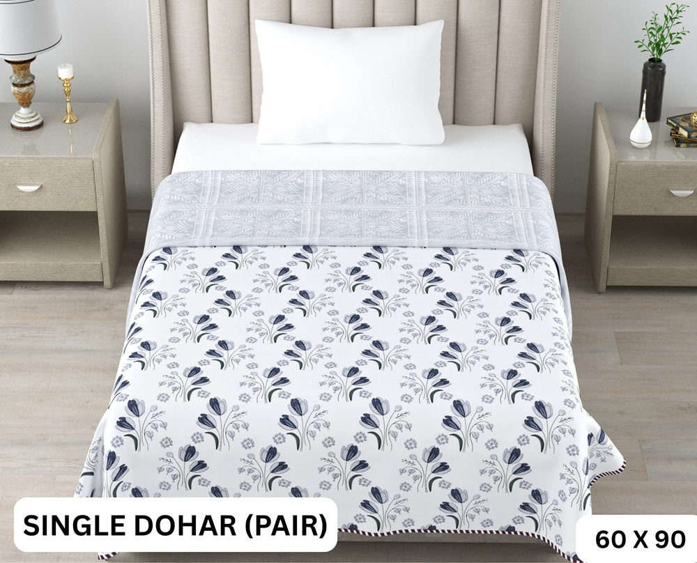 Sweety Single Dohar Semi 60 x 90 in - 2 Pcs (Design 0659)
