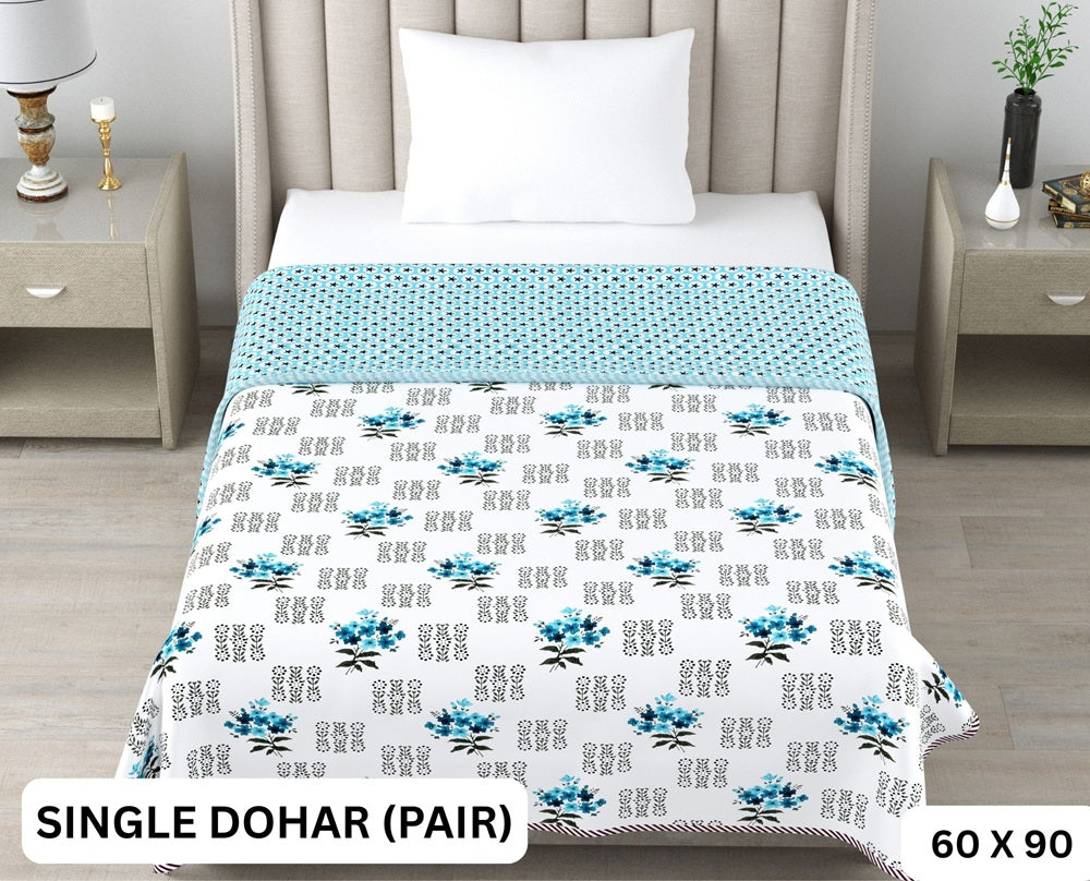 Sweety Single Dohar Semi 60 x 90 in - 2 Pcs (Design 0666)