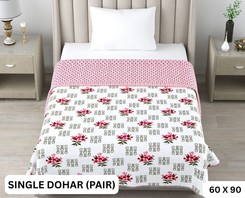 Sweety Single Dohar Semi 60 x 90 in - 2 Pcs (Design 0667)