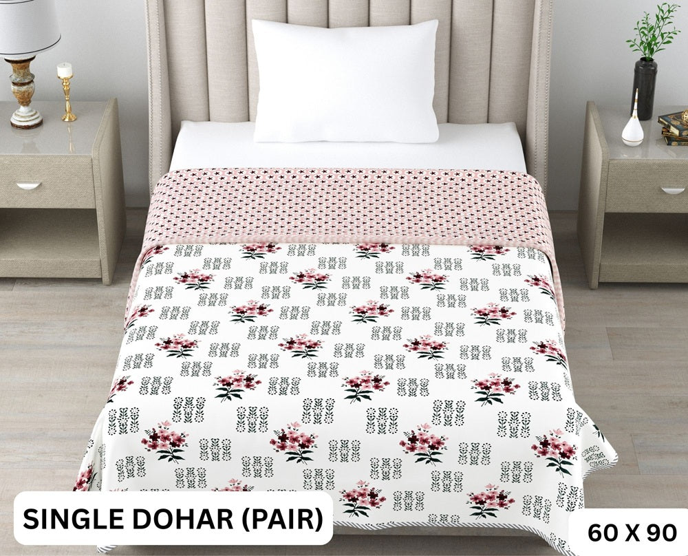 Sweety Single Dohar Semi 60 x 90 in - 2 Pcs (Design 0668)