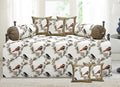 Lavish Diwan Set without Foam 70 x 100 in - 8 Pcs (Design 1252)
