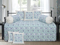 Lavish Diwan Set without Foam 70 x 100 in - 8 Pcs (Design 1254)