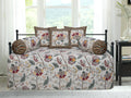 Lavish Diwan Set without Foam 70 x 100 in - 8 Pcs (Design 1257)