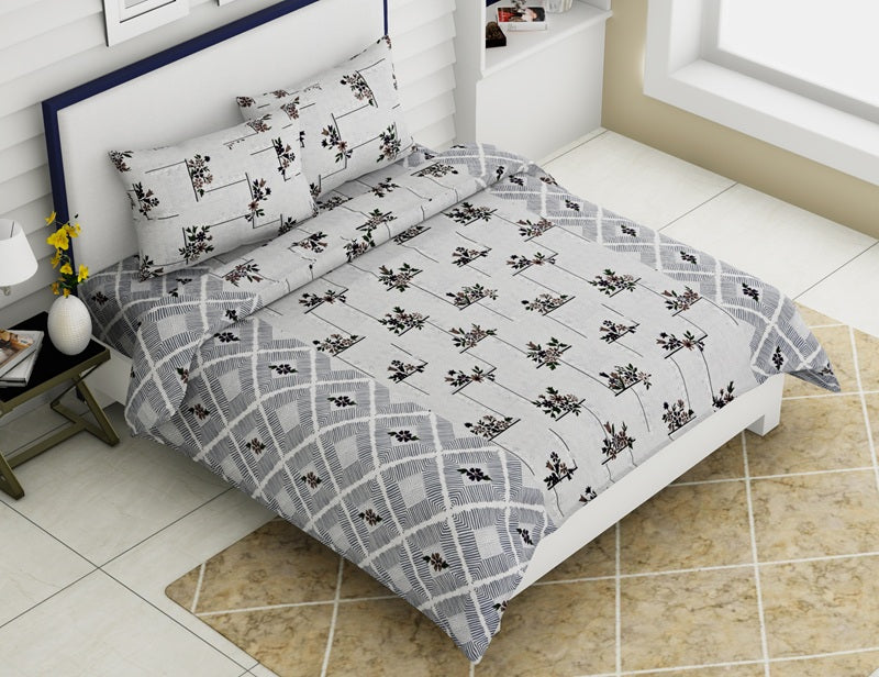 Rozee Bedsheet Set 90 x 108 in - 3 Pcs (Design 1542)