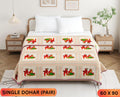 Handwork Katha Single Dohar Semi 60 x 90 in - 2 Pcs (Design 1648)