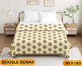 Handwork Katha Double Dohar Semi 90 x 100 in - 1 Pc (Design 1655)