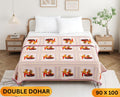 Handwork Katha Double Dohar Semi 90 x 100 in - 1 Pc (Design 1665)