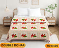 Handwork Katha Double Dohar Semi 90 x 100 in - 1 Pc (Design 1666)