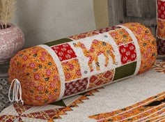 Barmeri Bolster Cover Set 16 x 32 in - 2 Pcs (Design 1580)