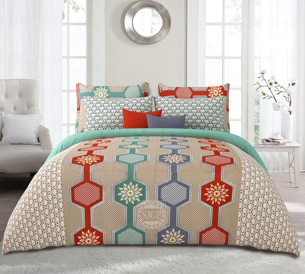 Rozee Bedsheet Set 90 x 108 in - 3 Pcs (Design 1673)