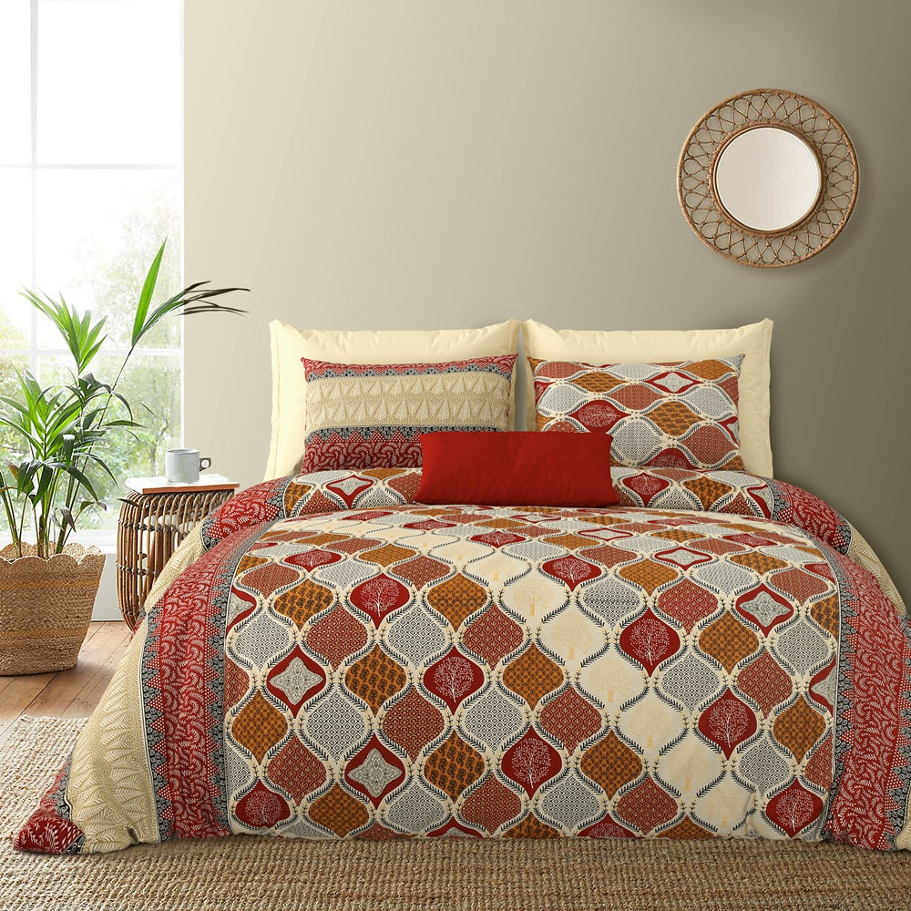 Rozee Bedsheet Set 90 x 108 in - 3 Pcs (Design 1678)