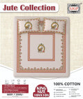 Jute Collection Bedsheet Set 108 x 108 in - 3 Pcs (Design 1803)