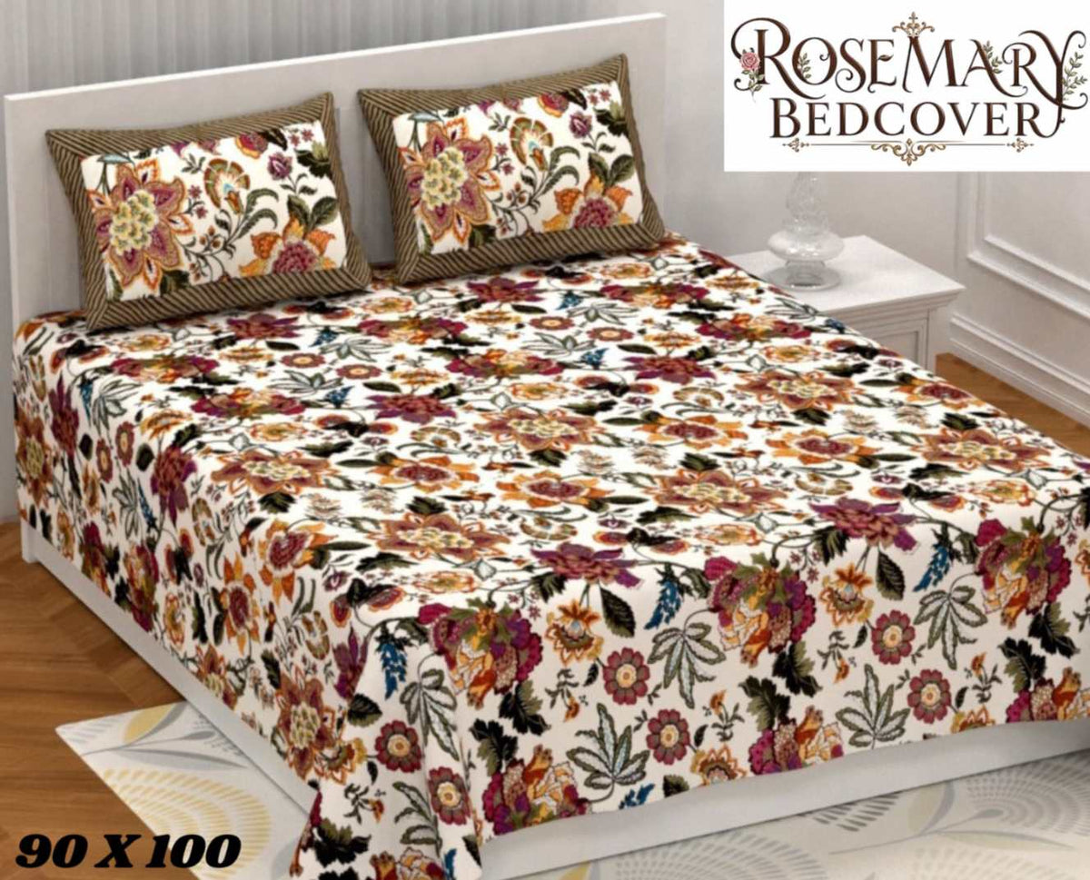Rosemary Bedcover 90 x 100 in - 3 Pcs (Design 1853)
