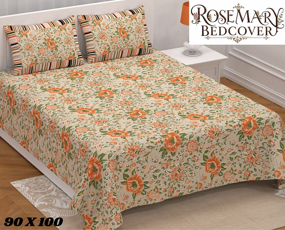 Rosemary Bedcover 90 x 100 in - 3 Pcs (Design 1857)