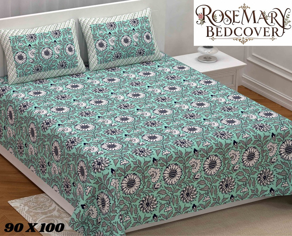 Rosemary Bedcover 90 x 100 in - 3 Pcs (Design 1858)