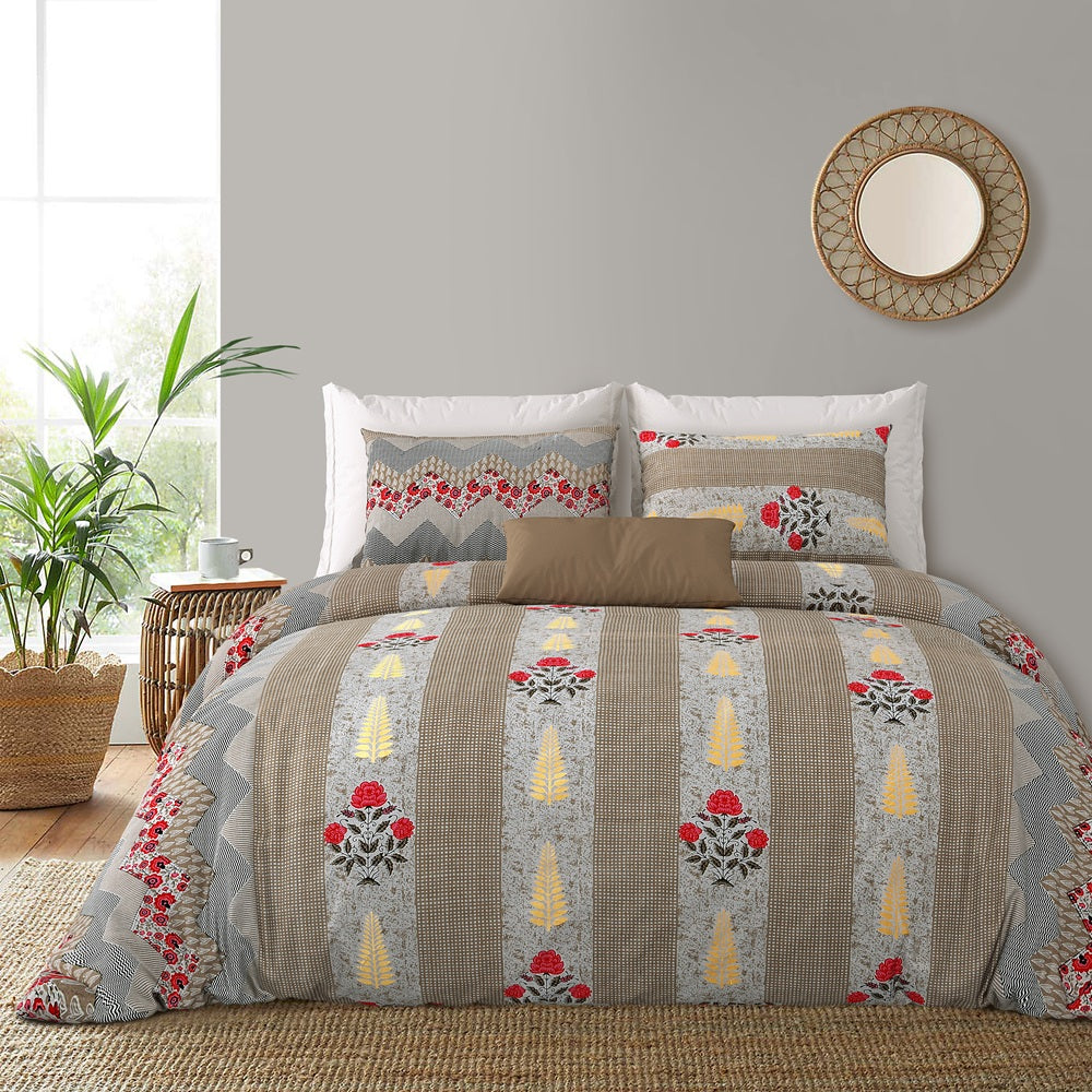 Rozee Bedsheet Set 90 x 108 in - 3 Pcs (Design 1882)