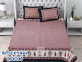 Block Jaal Bedsheet Set 95 x 108 in - 3 Pcs (Design 1965)