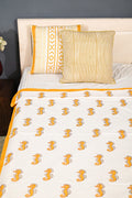 Soft Cotton Baby Quilt - Reversible Block Print